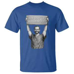 Ice Out Of Minneapolis T Shirt Alex Pretti Memorial ICU Nurse Tribute Support TS12 Royal Blue Print Your Wear