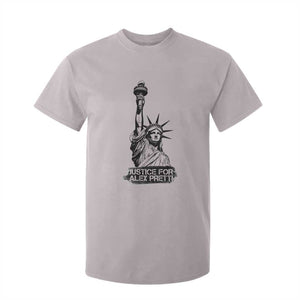 Justice For Alex Pretti T Shirt For Kid Statue Of Liberty Support Gift TS12 Ice Gray Print Your Wear