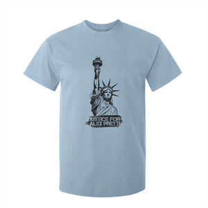 Justice For Alex Pretti T Shirt For Kid Statue Of Liberty Support Gift TS12 Light Blue Print Your Wear
