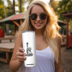Justice For Alex Pretti Skinny Tumbler Statue Of Liberty Support Gift TS12 Print Your Wear