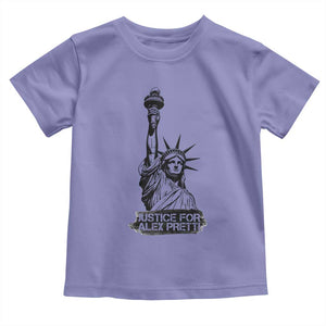 Justice For Alex Pretti Toddler T Shirt Statue Of Liberty Support Gift TS12 Violet Print Your Wear