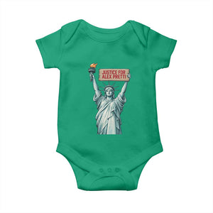 Statue Of Liberty Justice For Alex Pretti Tribute Gift Baby Onesie TS12 Irish Green Print Your Wear