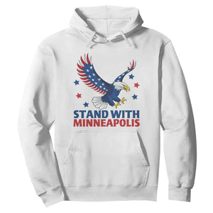 Stand With Minneapolis Hoodie American Eagle Protest Gift TS12 White Print Your Wear