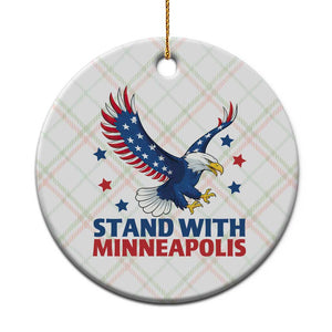 Stand With Minneapolis Ceramic Ornament American Eagle Protest Gift TS12 1pc Christmas Plaid Print Your Wear