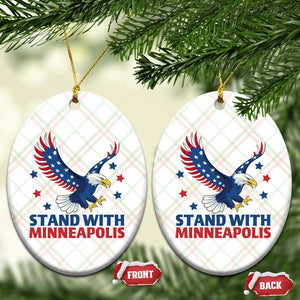 Stand With Minneapolis Ceramic Ornament American Eagle Protest Gift TS12 Print Your Wear