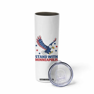 Stand With Minneapolis Skinny Tumbler American Eagle Protest Gift TS12 Print Your Wear