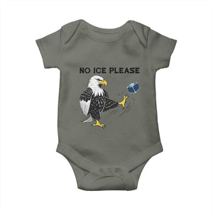 American Eagle No Ice Please Baby Onesie Minneapolis Support Gift TS12 Military Green Print Your Wear