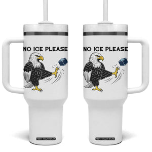 American Eagle No Ice Please Tumbler With Handle Minneapolis Support Gift TS12 One Size: 40 oz White Print Your Wear