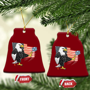 Solidarity With Minneapolis Ceramic Ornament American Eagle No Ice Please Support TS12 Print Your Wear