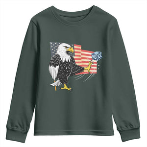 Solidarity With Minneapolis Youth Sweatshirt American Eagle No Ice Please Support TS12 Dark Forest Green Print Your Wear