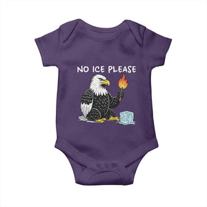 No Ice Please Baby Onesie Funny American Eagle Social Justice Gift TS12 Purple Print Your Wear