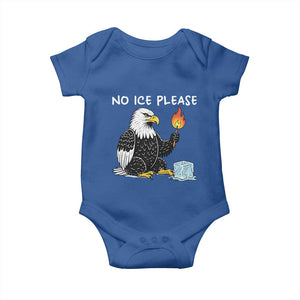 No Ice Please Baby Onesie Funny American Eagle Social Justice Gift TS12 Royal Blue Print Your Wear