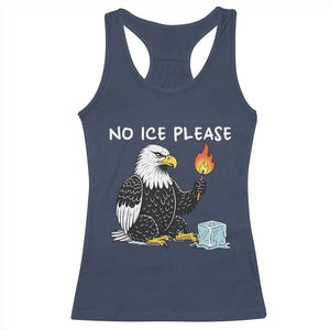 No Ice Please Racerback Tank Top Funny American Eagle Social Justice Gift TS12 Navy Print Your Wear