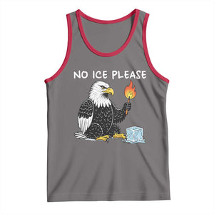No Ice Please Tank Top Funny American Eagle Social Justice Gift TS12 Deep Heather Red Print Your Wear