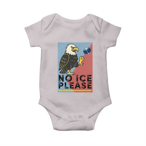 American Eagle No Ice Please Baby Onesie Minnesota Protest Support Gift TS12 Ice Gray Print Your Wear