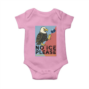 American Eagle No Ice Please Baby Onesie Minnesota Protest Support Gift TS12 Light Pink Print Your Wear