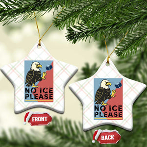 American Eagle No Ice Please Ceramic Ornament Minnesota Protest Support Gift TS12 Print Your Wear