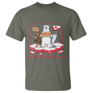 Hands Off Greenland T Shirt Support Greenlander Gift TS12 Military Green Print Your Wear