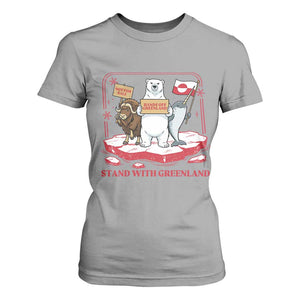 Hands Off Greenland T Shirt For Women Support Greenlander Gift TS12 Sport Gray Print Your Wear