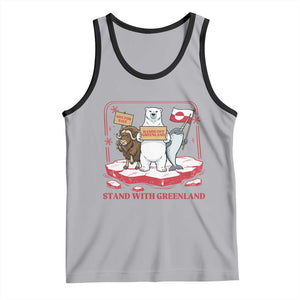 Hands Off Greenland Tank Top Support Greenlander Gift TS12 Athletic Heather Black Print Your Wear