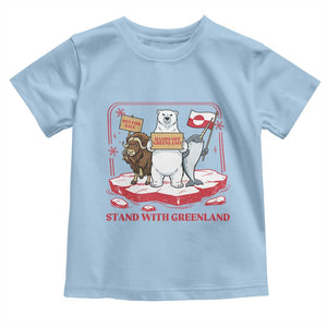 Hands Off Greenland Toddler T Shirt Support Greenlander Gift TS12 Light Blue Print Your Wear