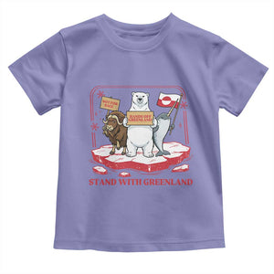 Hands Off Greenland Toddler T Shirt Support Greenlander Gift TS12 Violet Print Your Wear