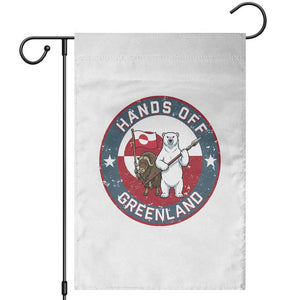 Hands Off Greenland Garden Flag Anti Authoritarian Political Gag Gift TS12 White Print Your Wear