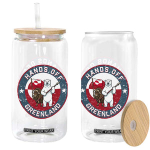 Hands Off Greenland Glass Can Anti Authoritarian Political Gag Gift TS12 Print Your Wear