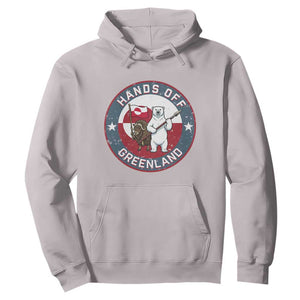 Hands Off Greenland Hoodie Anti Authoritarian Political Gag Gift TS12 Ice Gray Print Your Wear