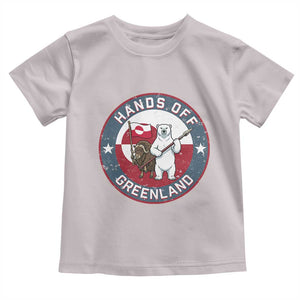 Hands Off Greenland Toddler T Shirt Anti Authoritarian Political Gag Gift TS12 Ice Gray Print Your Wear