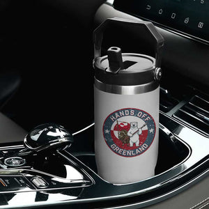 Hands Off Greenland Flip Straw Tumbler Anti Authoritarian Political Gag Gift TS12 Print Your Wear