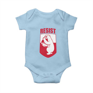 Greenland Resist Baby Onesie Stand With Greenlanders TS12 Light Blue Print Your Wear