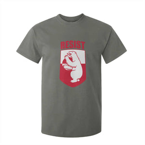 Greenland Resist T Shirt For Kid Stand With Greenlanders TS12 Military Green Print Your Wear