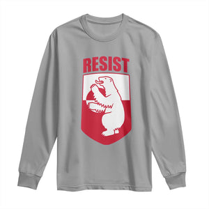 Greenland Resist Long Sleeve Shirt Stand With Greenlanders TS12 Sport Gray Print Your Wear