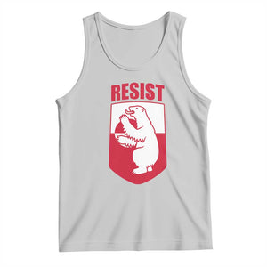 Greenland Resist Tank Top Stand With Greenlanders TS12 Ash Print Your Wear