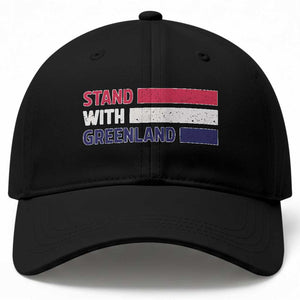 Vintage Retro Stand With Greenland Baseball Cap Support Greenlander Gift TS12 Print Your Wear