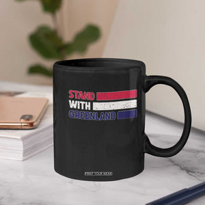 Vintage Retro Stand With Greenland Coffee Mug Support Greenlander Gift TS12 Print Your Wear