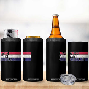 Vintage Retro Stand With Greenland 4 in 1 Can Cooler Tumbler Support Greenlander Gift TS12 Print Your Wear