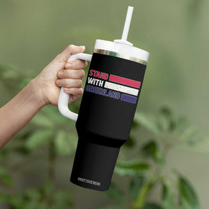 Vintage Retro Stand With Greenland Tumbler With Handle Support Greenlander Gift TS12 Print Your Wear