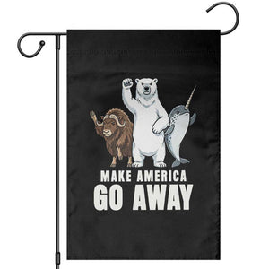 Funny Make America Go Away Garden Flag Anti Authoritarian Political Gag Gift TS12 Black Print Your Wear