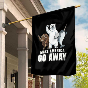 Funny Make America Go Away Garden Flag Anti Authoritarian Political Gag Gift TS12 Print Your Wear