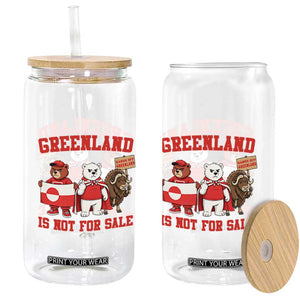 Greenland Is Not For Sale Glass Can Greenland Lover Support TS12 Print Your Wear