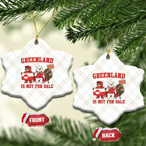 Greenland Is Not For Sale Ceramic Ornament Greenland Lover Support TS12 Print Your Wear
