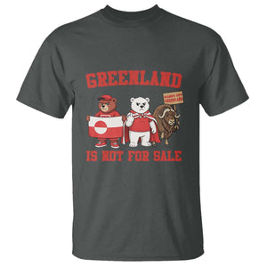 Greenland Is Not For Sale T Shirt Greenland Lover Support TS12 Dark Heather Print Your Wear