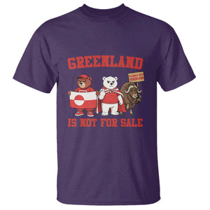 Greenland Is Not For Sale T Shirt Greenland Lover Support TS12 Purple Print Your Wear