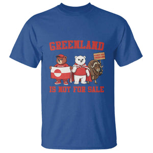 Greenland Is Not For Sale T Shirt Greenland Lover Support TS12 Royal Blue Print Your Wear