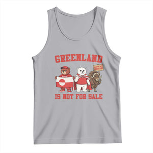 Greenland Is Not For Sale Tank Top Greenland Lover Support TS12 Athletic Heather Print Your Wear