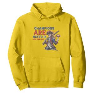 Champions Are Maye'd In New England Hoodie Game Day Sports Fan Gift TS12 Daisy Print Your Wear