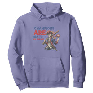 Champions Are Maye'd In New England Hoodie Game Day Sports Fan Gift TS12 Violet Print Your Wear