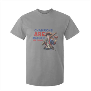 Champions Are Maye'd In New England T Shirt For Kid Game Day Sports Fan Gift TS12 Sport Gray Print Your Wear